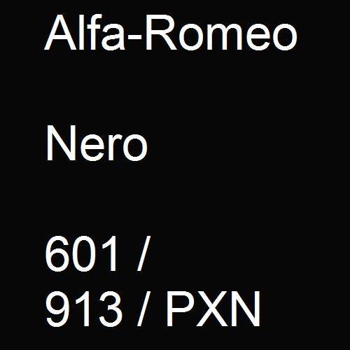 Alfa-Romeo, Nero, 601 / 913 / PXN.